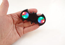 LED Bat Shaped Fidget Spinner - Black