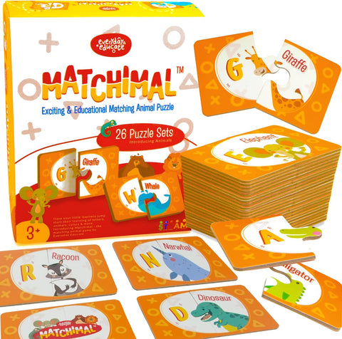 Learn and Play with Matchimal Alphabet Memory Game