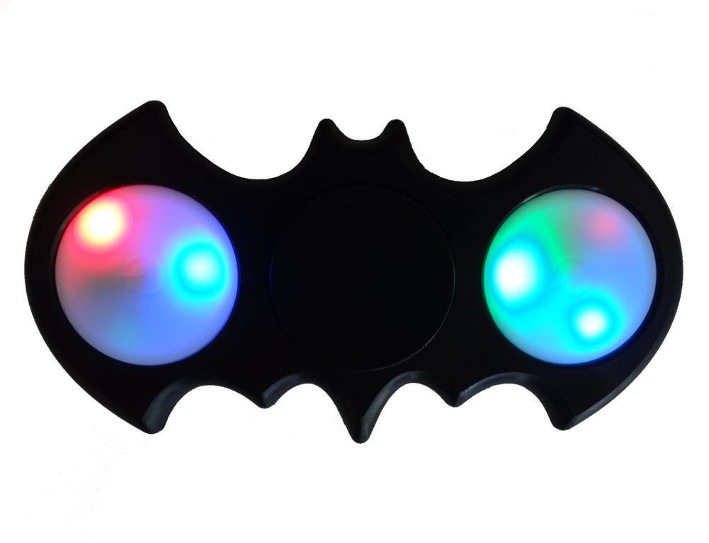 LED Bat Shaped Fidget Spinner - Black – EverydayEducate