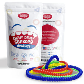 Chewy Dewey™ Sensory Necklace - (4 Pack)